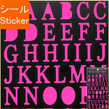 画像をギャラリービューアに読み込む, ACTIVE CORPORATION アクティブコーポレーション2 シール ・ 蛍光フォントシール アルファベットABC ピンク 明朝体 シール帳 福袋 丸 おしゃれ アルバム デコレーション ハート 大量 ステッカー スマホ ごほうび 花 かわいい スケジュール帳 手帳の :4990012802401