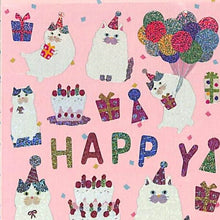 Load image into Gallery viewer, ACTIVE CORPORATION ACTIVE CORPORATION 2 Seals / Hologram Seals Cat Cat Sticker Book Schedule Decoration Stickers Diary Schedule Book Time Keeper for Planners: 4990012821099