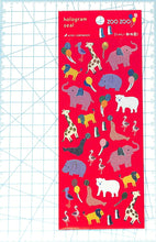 Load image into Gallery viewer, ACTIVE CORPORATION 2 Seals & Hologram Seals - Zoo Seal Book - Schedule Deco Sticker Diary - Schedule Book Time Keeper for Planners - Fun Animals: 4990012821112