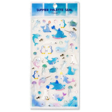 画像をギャラリービューアに読み込む, ACTIVE CORPORATION アクティブコーポレーション2 シール ・ 夏柄パレットシール ブルー 海の生き物 スケジュール帳 手帳のタイムキーパー :4990012832187