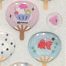 画像をギャラリービューアに読み込む, ACTIVE CORPORATION アクティブコーポレーション2 シール ・ 夏柄ドロップシール ドロップシール ウチワ アサガオ スイカ 金魚 花火 夏 スケジュール帳 手帳のタイムキーパー :4990012874156