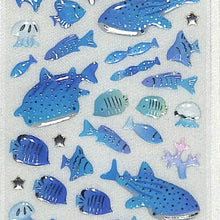 画像をギャラリービューアに読み込む, ACTIVE CORPORATION アクティブコーポレーション2 ・夏柄ドロップシール 夏柄 サマーシール シール帳 福袋 おしゃれ アルバム デコレーション スケジュール帳 手帳のタイムキーパー 熱帯魚 ジンベイザメ 魚 フィシュ クラゲ :4990012874217