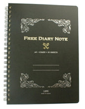 Load image into Gallery viewer, LIFE Notebook A5 D1529 A5 Free Diary Black - Schedule book, notebook timekeeper :4990168050497