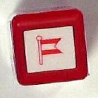 画像をギャラリービューアに読み込む, KODOMONOKAO こどものかお 手帳小物 ・ スケジュール浸透印 旗 フラッグ デザイン文具 スケジュール帳 手帳のタイムキーパー :4990212003189