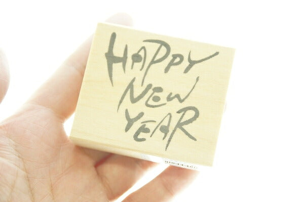 KODOMONOKAO こどものかお スタンプ ・ ニューイヤー文字スタンプL HAPPY NEW YEAR スタンプ台 オーダー キャラクター かわいい 手帳 印鑑 ハンコ 年賀状 2019年 スケジュール帳 手帳のタイムキーパー :4990212004216