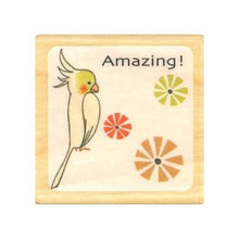Load image into Gallery viewer, KODOMONOKAO Kodomonokao Stamp - Small Bird Stamp F Parrot Parakeet Amazing Stamp Pad Ink Cute Character Planner Illustration 6mm 5 pieces 3 pieces Reward Stamp Office Teacher Schedule Book Planner Time Keeper: 4990212008320