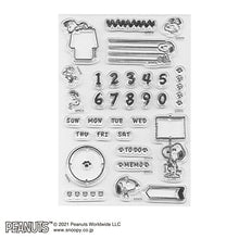Load image into Gallery viewer, KODOMONOKAO こどものかお スタンプ ・ スヌーピー クリアシート JOURNAL スタンプ台 インク かわいい キャラクター 手帳 イラスト 6mm 5個 3個 ごほうびスタンプ 事務 先生 スケジュール帳 手帳のタイムキーパー :4990212023316