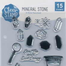 Load image into Gallery viewer, 透明スタンプ クリアスタンプシート MINERAL STONE 0980-032