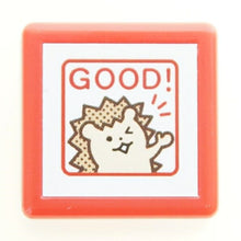 画像をギャラリービューアに読み込む, KODOMONOKAO こどものかお スタンプ ・ ミニポンスタンプ GOOD ハリネズミ スタンプ台 インク かわいい キャラクター 手帳 イラスト 6mm 5個 3個 ごほうびスタンプ 事務 先生 スケジュール帳 手帳のタイムキーパー :4990212037863