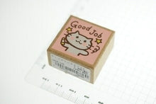 画像をギャラリービューアに読み込む, KODOMONOKAO こどものかお スタンプ ・ ティーチャースタンプ GoodJob ねこ スタンプ台 オーダー キャラクター かわいい 手帳 印鑑 ハンコ スケジュール帳 手帳のタイムキーパー :4990212158360