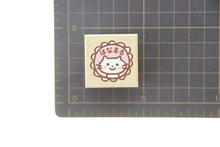 Load image into Gallery viewer, KODOMONOKAO Teacher Stamp - White Cat Hanamaru - Stamp Pad, Ink, Cute Character, Planner, Illustration, 6mm, 5 pieces, 3 pieces, Reward Stamp, Office, Teacher, Schedule Book, Planner Timekeeper: 4990212159077