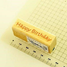 Load image into Gallery viewer, KODOMONOKAO Stamp - Happy Birthday Stamp Pad Ink Cute Character Planner Illustration 6mm 5 Pieces 3 Pieces Reward Stamp Office Teacher Schedule Book Planner Time Keeper: 4990212318764