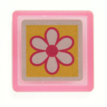 Load image into Gallery viewer, KODOMONOKAO Mini Self-Inking Stamp - Flower - Stamp Pad Ink, Cute Character, Planner Illustration, 6mm, 5 pieces, 3 pieces, Reward Stamp, Office, Teacher, Planner, Notebook Timekeeper: 4990212342851