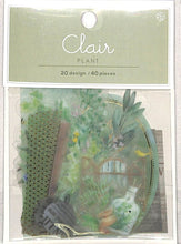 画像をギャラリービューアに読み込む, Z&K Clair seal クレールシールカンヨウショクブツ シール帳 福袋 丸 おしゃれ アルバム デコレーション ハート 大量 ステッカー ごほうび かわいい スケジュール帳 フレークシール 花 ノート 日記 お出かけ 観葉植物 草 サボテン :4990592604754