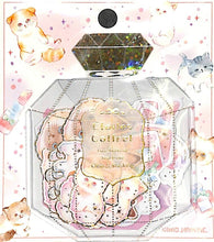 Load image into Gallery viewer, KAMIO JAPAN カミオジャパン シール ・ キャット&コスメ エトワールコフレ シール帳 福袋 スケジュール デコ ステッカー ダイアリー ごほうび 花 アルファベット スケジュール帳 手帳のタイムキーパー 猫 ねこ 子猫 メイク 化粧 プレゼント :4991277025840
