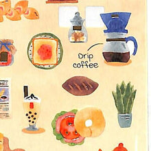 Load image into Gallery viewer, KAMIO JAPAN カミオジャパン シール ・ PMルームポートレイトシール/COFFEE&BREAD シール帳 福袋 スケジュール デコ ステッカー ダイアリー 旅行 メルヘン パン お菓子 スケジュール帳 手帳のタイムキーパー :4991277279953