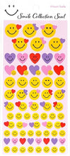 Load image into Gallery viewer, KAMIO JAPAN カミオジャパン シール ・ PMスマイリーコレクションシール/HEART SMILE シール帳 福袋 スケジュール デコ ステッカー ダイアリー ごほうび 星 記念日 アルバム シール スケジュール帳 手帳のタイムキーパー :4991277282823