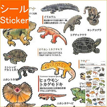 Load image into Gallery viewer, KAMIOJAPAN カミオジャパン シール ・ PM大人の図鑑シール/爬虫類 シール帳 福袋 丸 おしゃれ アルバム デコレーション ハート 大量 ステッカー スマホ ごほうび 花 かわいい スケジュール帳 手帳のタイムキーパー :4991277416914