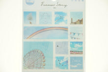 画像をギャラリービューアに読み込む, KAMIO JAPAN カミオジャパン シール ・ フレームズストーリー シール スカイ ブルー シール帳 福袋 丸 おしゃれ アルバム デコレーション ハート 大量 ステッカー スマホ ごほうび 花 かわいい スケジュール帳 手帳のタイムキーパー :4991277422618