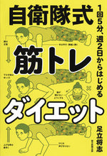 画像をギャラリービューアに読み込む, #足立 将志 著 #自衛隊式 筋トレダイエット アダチマサシ :9784023318335