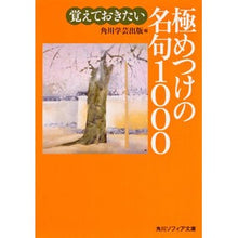 Load image into Gallery viewer, 覚えておきたい極めつけの名句1000