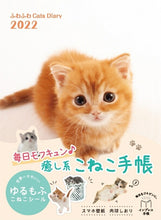 Load image into Gallery viewer, Schedule Book January 2022 Start Impress December 2021 Start Planner 2-Week Horizontal A6 Fluffy Cats Diary Cute Stylish Character Planner Cover Diary Size Timekeeper for Planners: 9784295003977