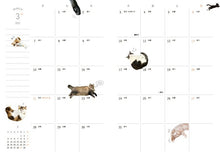 Load image into Gallery viewer, Scheduler 2022 January Start Impress 2021 November Start Planner Monthly (Monthly Block) B6 Paw Pad Kitty Planner 2022 Cute & Stylish Character Planner Cover Diary Size Planner Timekeeper :9784295006510