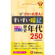 画像をギャラリービューアに読み込む, すいすい暗記 歴史年代250 改訂版