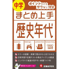 画像をギャラリービューアに読み込む, 中学まとめ上手 中学 歴史年代 改訂版