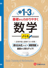 画像をギャラリービューアに読み込む, #増進堂受験研究 #中1~3基礎からわかりやすく数学ノート :9784424805038