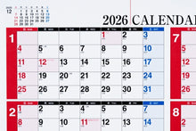 Load image into Gallery viewer, TAKAHASHI Takahashi Shoten 2026 January Start Calendar A2 E1 Eco-Calendar Wall-mounted A2 2026 Business Simple Eco Schedule Book Diary Timekeeper :9784471825010