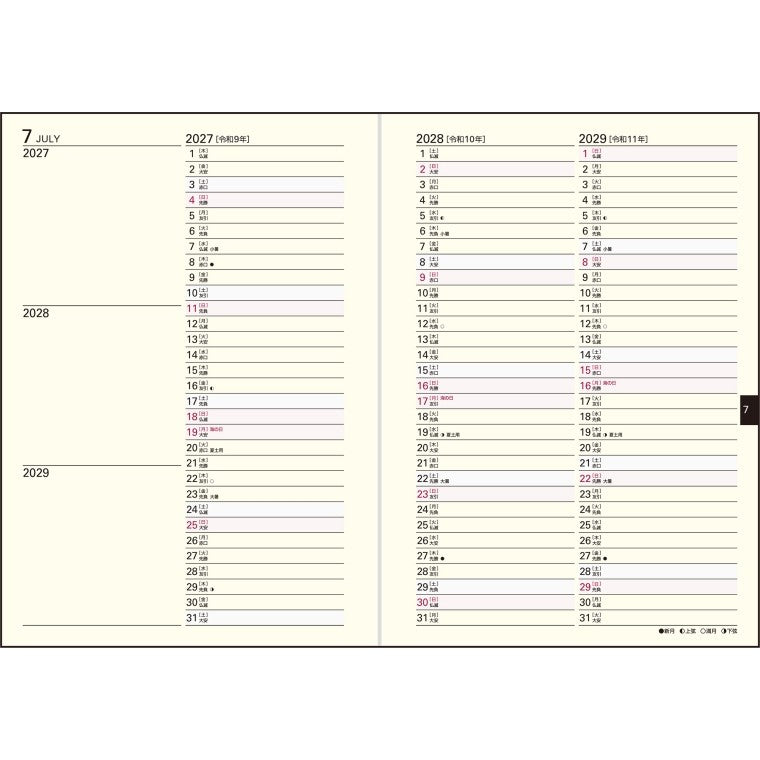 #No.5 3年日記 pocket A6 : (株)日本法令 : 9784471860059