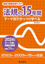 画像をギャラリービューアに読み込む, #電気書院 #’24法規の15年間