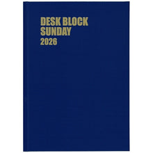 Load image into Gallery viewer, HAKUBUNKAN Hakubunkan Shinsha 2026 (October 2025 Start) Planner B5 238 Desk Block Sunday 18 Months Blue Planner Diary Hakubunkan Diary Design Planner Cover Diary Business Schedule Book Timekeeper for Planners: 9784781535661