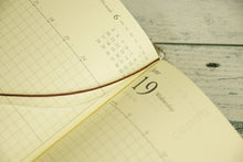 Load image into Gallery viewer, Discover21 DISCOVER TWENTY ONE 2019 Diary 1 page 1 day (2 days per spread) A5 Discover Diary Day to Day A5 Fabric BEIGE Accessories System Business Refill Hobonichi Zodiac Schedule Book Diary :9784799322826
