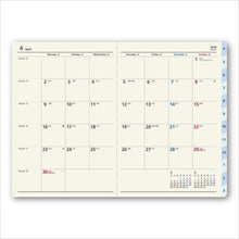 Load image into Gallery viewer, JMAM Japan Management Association 2018 April Start Planner A6 9115 Carroll Vertical 2 Efficiency Planner Planner 2018 Cute Adult Kawaii Stationery Manufacturer Bound Planner Planner Schedule Book Planner's Timekeeper: 9784820737483