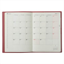 Load image into Gallery viewer, JMAM Efficiency Diary April 2021 Start Planner B6 NOLTY Ecli B6-1 (Red) 9886 Cute for Adults Stylish Cute Character Diary Cover Diary Size Schedule Book Planner Timekeeper :9784820736172