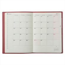 Load image into Gallery viewer, JMAM Efficiency Diary April 2021 Start Planner B6 NOLTY Ecli B6-1 (Red) 9886 Cute for Adults Stylish Cute Character Diary Cover Diary Size Schedule Book Planner Timekeeper :9784820736172
