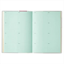 Load image into Gallery viewer, JMAM Nohritsu Techo 2021 April Start Planner B6 PAGEM Monthly B6-i Aida ni Memo Sunday (Yellow) 9905 Adult Cute Stylish Kawaii Character Planner Cover Schedule Book Techo no Timekeeper :9784820759102