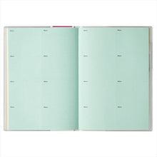 Load image into Gallery viewer, JMAM Efficiency Notebook April 2021 Start Planner B6 PAGEM Monthly B6-i Sunday (Pink Check) 9909 Cute Adult Stylish Kawaii Character Planner Cover Diary Size Scheduler Planner Timekeeper :9784820739944