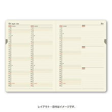 Load image into Gallery viewer, スケジュール帳 2022 年1月始まりJMAM 能率手帳 2022年1月始まり 手帳 A5 7330 NOLTY メモリー3年日誌 ネイビー 日本能率協会 ゴールド nolty プランナーズ 黒 手帳カバー 日記帳 サイズ おしゃれ 手帳のタイムキーパー :9784800537607