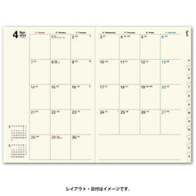 Load image into Gallery viewer, JMAM Japan Management Association Management Center 2024 April Start (March 2024 Start) Planner B6 NOLTY Monthly I Sunday Green Efficiency NOLTY Business Bound Notebook Schedule Book Planner Time Keeper: 9784820734024