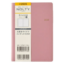 Load image into Gallery viewer, JMAM 日本能率協会マネジメントセンター 2025年 1月始まり 手帳 A6 2035 キャレル ウィーク 1 ピンク 2025 能率 ノルティ NOLTY ペイジェム手帳 カレンダー ビジネス 日記 家計簿 スケジュール帳 手帳のタイムキーパー :9784800547941