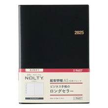 Load image into Gallery viewer, JMAM Japan Management Association Management Center 2026 April Start Planner A5 9607 NOLTY Nority Noritsu Techo Monthly Block Black 2026 Noritsu Diary Simple Business Diary Household Ledger Schedule Book Planner Time Keeper :9784820738374