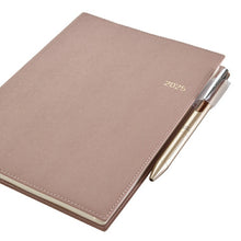 Load image into Gallery viewer, JMAM Japan Management Association Management Center 2026 April Start Planner A5 9684 NOLTY Access A5-5 Pink Beige 2026 Efficiency Diary Simple Business Journal Schedule Book Planner Timekeeper: 9784800546173