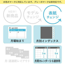 画像をギャラリービューアに読み込む, 【予約★2月中旬発送】 JMAM 日本能率協会マネジメントセンター 2026 4月始まり 手帳 A5 9692 NOLTY ノルティ アクセス マンスリー 月曜始まり キャメル 2026年 能率 ダイアリー シンプル ビジネス 日記 スケジュール帳 手帳のタイムキーパー :4900855187863