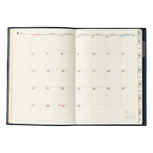 Load image into Gallery viewer, JMAM Japan Management Association Management Center 2026 April Start Planner A5 9693 NOLTY Access Monthly Sunday Start Navy 2026 Efficiency Diary Simple Business Diary Schedule Book Timekeeper of Planners :9784800532831