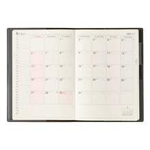 Load image into Gallery viewer, JMAM Japan Management Association Management Center 2026 April Start Planner B6 9894 NOLTY Eclat B6-5 Sunday Start Dark Gray 2026 Efficiency Diary Simple Business Diary Schedule Book Planner Time Keeper: 9784820758419