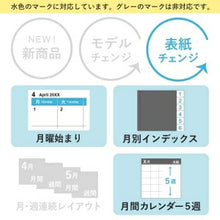 画像をギャラリービューアに読み込む, JMAM 日本能率協会マネジメントセンター 2026 4月始まり 手帳 A6 9932 NOLTY ノルティ マンスリー スリム-I 月曜 ネイビー 2026年 能率 ダイアリー シンプル ビジネス 日記 スケジュール帳 手帳のタイムキーパー :9784800560308
