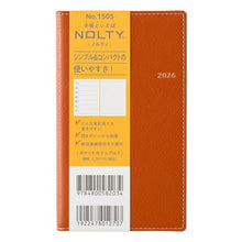 Load image into Gallery viewer, JMAM Japan Management Association Management Center 2026 January Start Planner A6 1505 Weekly NOLTY Pocket Casual 1 Orange 2026 Efficiency Diary Simple Business Schedule Book Planner Timekeeper :9784820734017